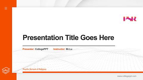 Pacific School of Religion Thesis Proposal/Graduation Defense PPT Template