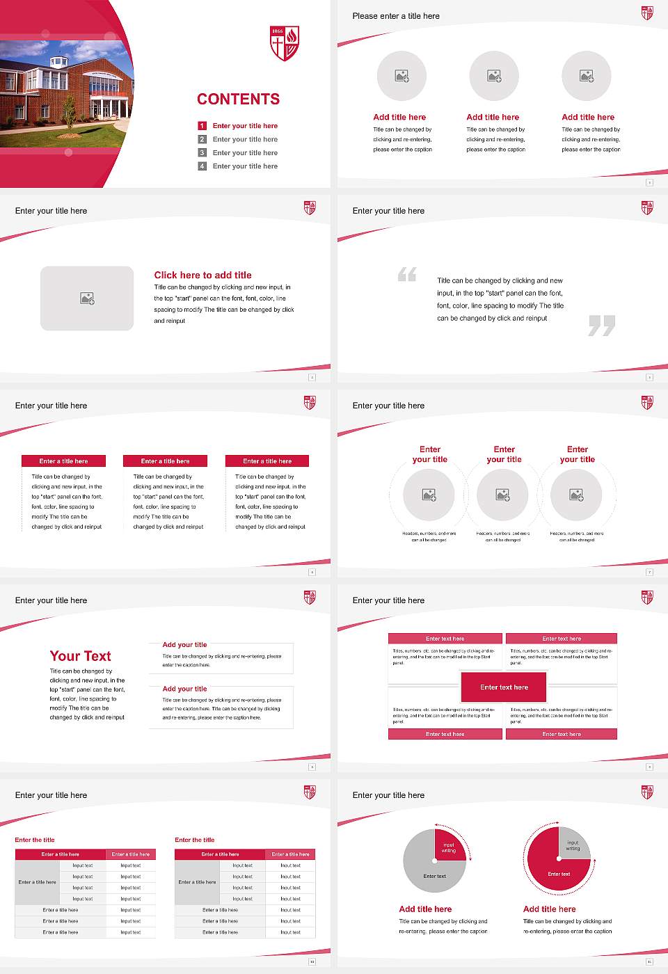 Roberts Wesleyan College Course/Courseware Creation PPT Template16:9 ratio PPT effect preview image2