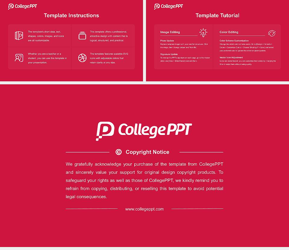 Roberts Wesleyan College Course/Courseware Creation PPT Template16:9 ratio PPT effect preview image5