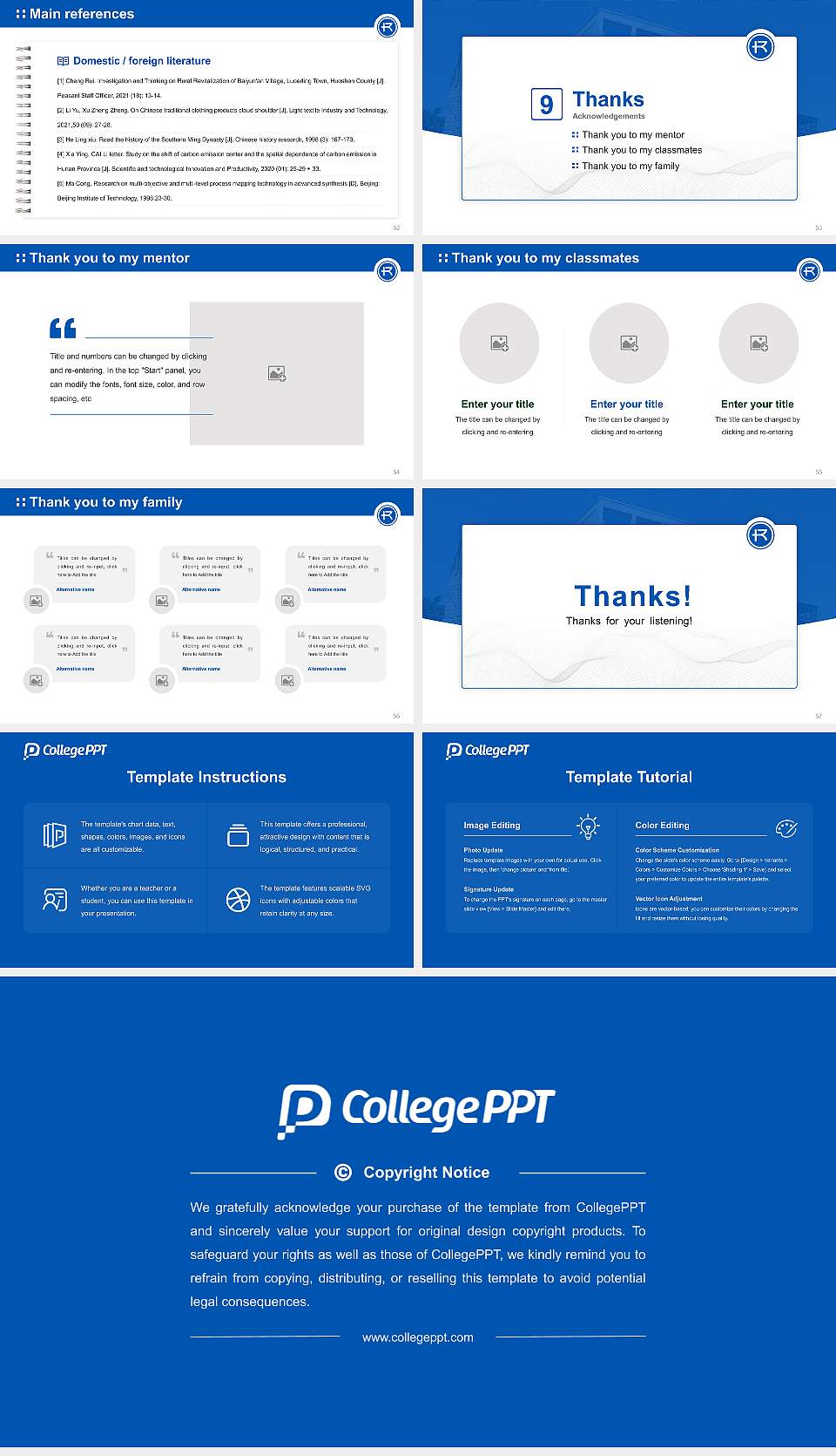 Rockhurst University Graduation Thesis Defense PPT Template16:9 ratio PPT effect preview image7