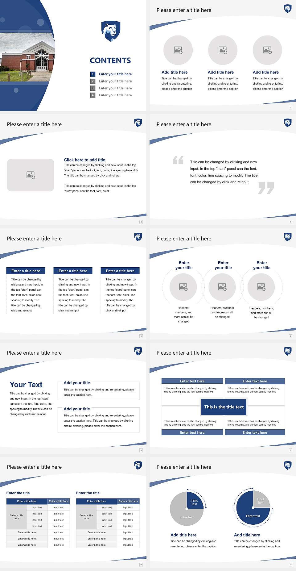 Pennsylvania State University-Penn State Erie-Behrend College Course/Courseware Creation PPT Template4:3 ratio PPT effect preview image2