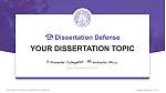 Rockford University Graduation Thesis Defense PPT Template