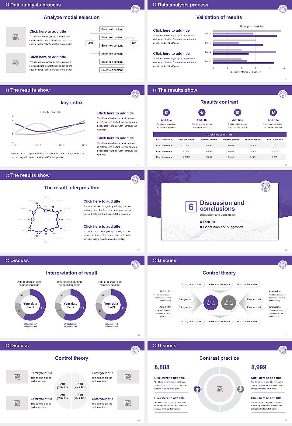 Rockford University Graduation Thesis Defense PPT Template16:9 ratio PPT effect preview image5