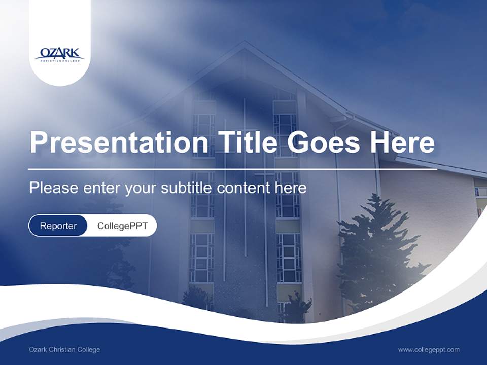 Ozark Christian College Lecture Sharing and Networking Event PPT Template4:3 ratio PPT effect preview image4