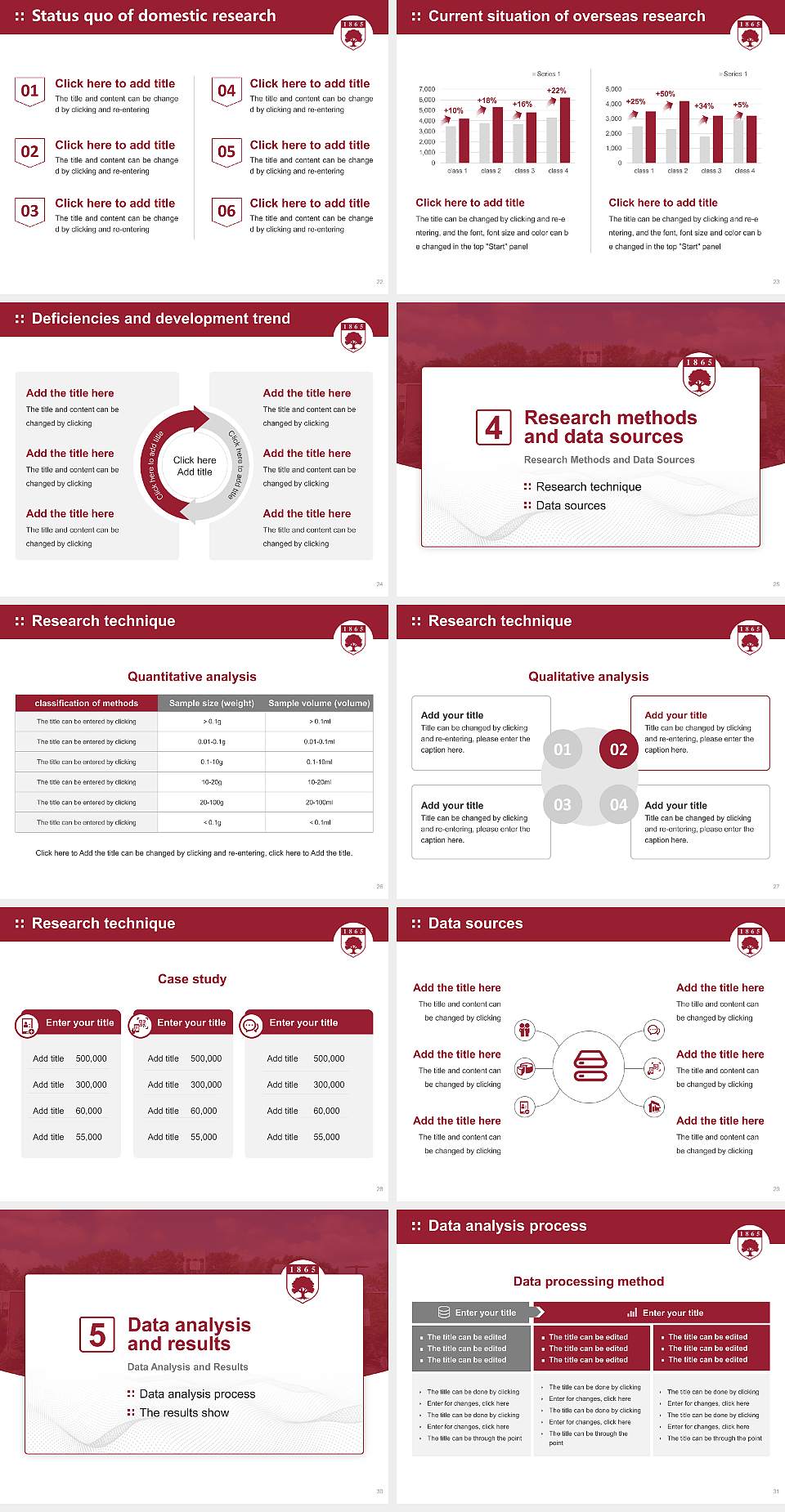 Rider University Graduation Thesis Defense PPT Template4:3 ratio PPT effect preview image4
