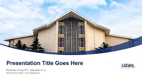 Ozark Christian College Course/Courseware Creation PPT Template