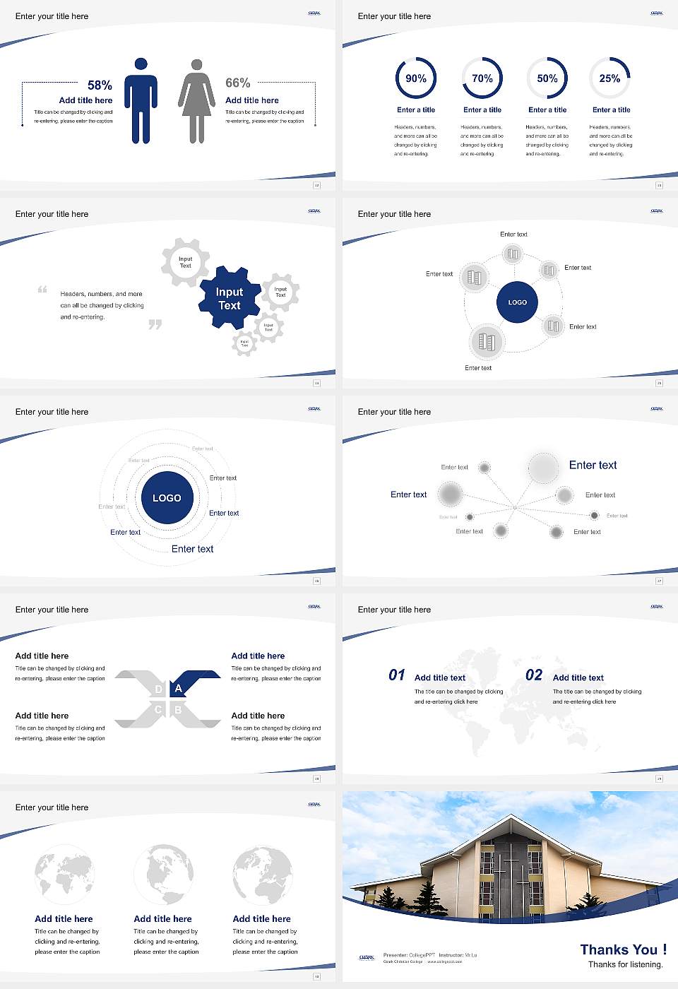Ozark Christian College Course/Courseware Creation PPT Template16:9 ratio PPT effect preview image4