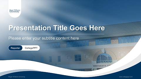Roger Williams University Lecture Sharing and Networking Event PPT Template