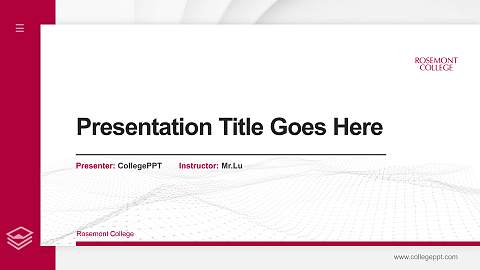 Rosemont College Thesis Proposal/Graduation Defense PPT Template