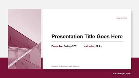 Roseman University of Health Sciences General Purpose PPT Template