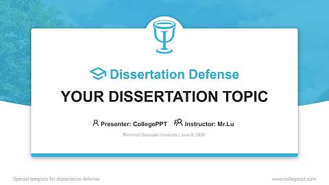 Richmont Graduate University Graduation Thesis Defense PPT Template