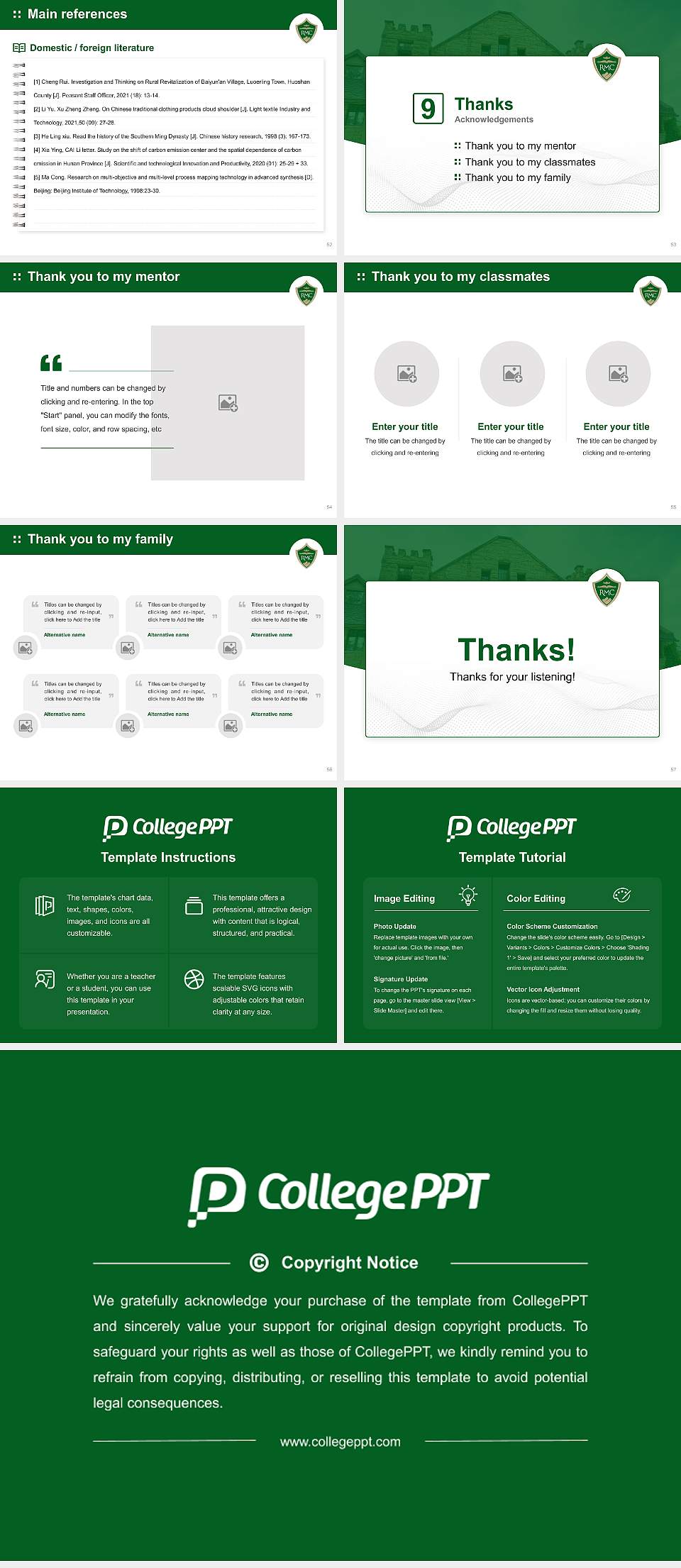 Rocky Mountain College Graduation Thesis Defense PPT Template4:3 ratio PPT effect preview image7