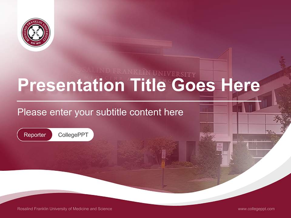 Rosalind Franklin University of Medicine and Science Lecture Sharing and Networking Event PPT Template4:3 ratio PPT effect preview image4