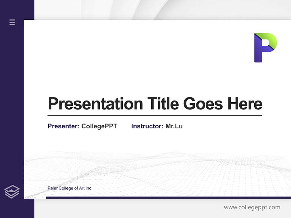 Paier College of Art Inc Thesis Proposal/Graduation Defense PPT Template4:3 ratio PPT effect preview image5