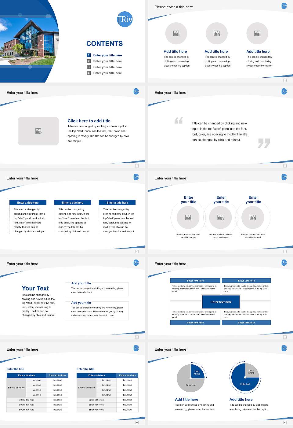 Rivier University Course/Courseware Creation PPT Template16:9 ratio PPT effect preview image2