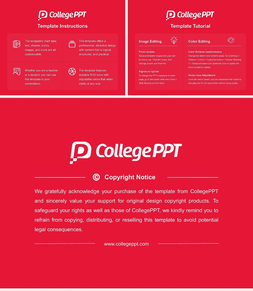 Rhodes College Course/Courseware Creation PPT Template4:3 ratio PPT effect preview image5