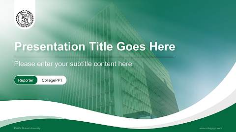 Pacific States University Lecture Sharing and Networking Event PPT Template