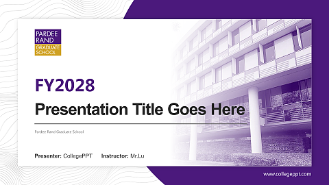 Download 9 PPT templates from Pardee Rand Graduate School_CollegePPT