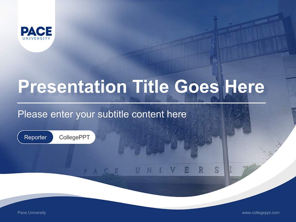 Pace University Lecture Sharing and Networking Event PPT Template4:3 ratio PPT effect preview image4