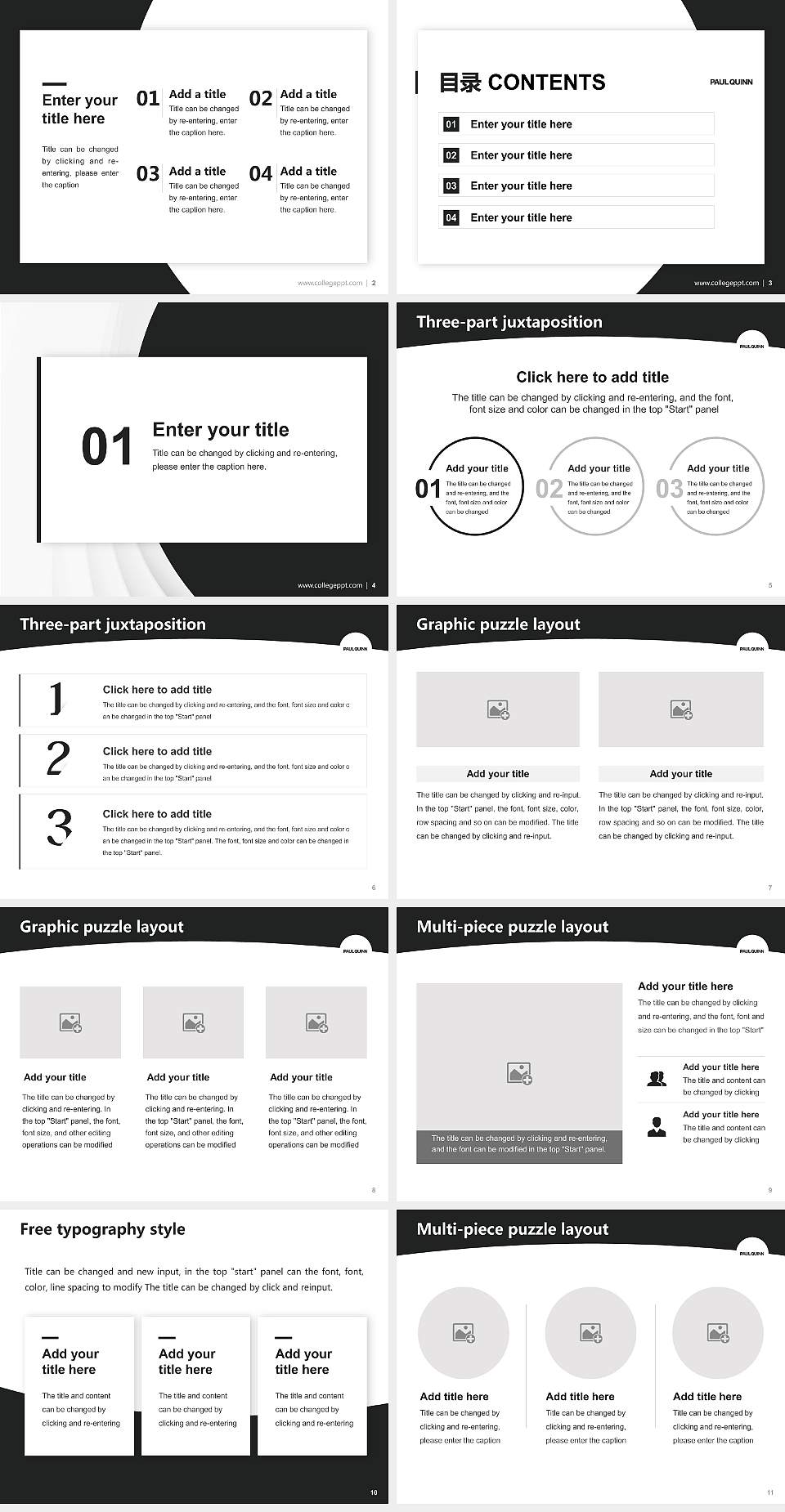 Paul Quinn College Academic Presentation/Research Findings Report PPT Template4:3 ratio PPT effect preview image2