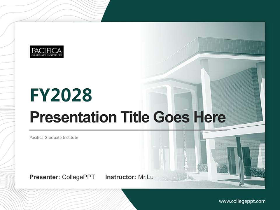 Pacifica Graduate Institute Academic Presentation/Research Findings Report PPT Template4:3 ratio PPT effect preview image5