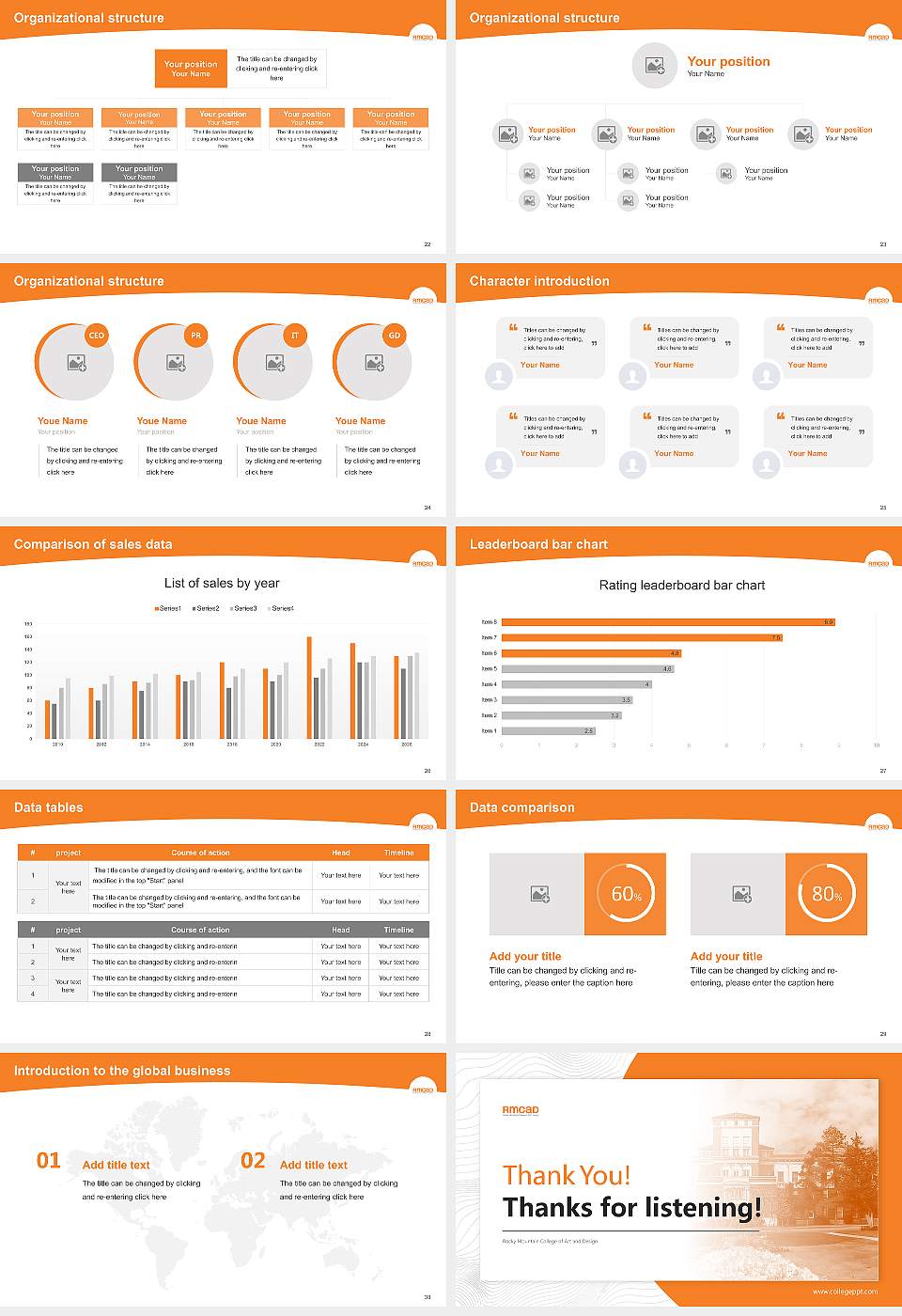 Rocky Mountain College of Art and Design Academic Presentation/Research Findings Report PPT Template16:9 ratio PPT effect preview image4