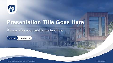 Pennsylvania State University-Penn State Brandywine Lecture Sharing and Networking Event PPT Template