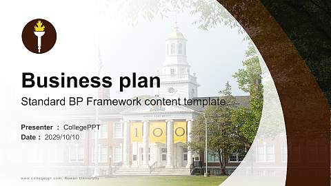 Rowan University Competition/Entrepreneurship Contest PPT Template