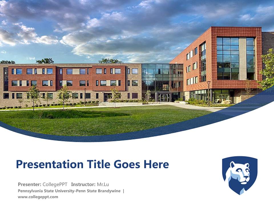 Pennsylvania State University-Penn State Brandywine Course/Courseware Creation PPT Template4:3 ratio PPT effect preview image5
