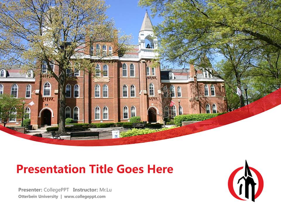Otterbein University Course/Courseware Creation PPT Template4:3 ratio PPT effect preview image5