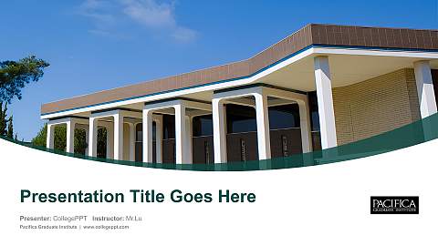 Pacifica Graduate Institute Course/Courseware Creation PPT Template