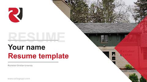 Rochester Christian University Resume PPT Template