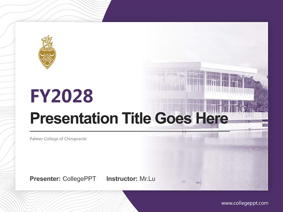 Palmer College of Chiropractic Academic Presentation/Research Findings Report PPT Template4:3 ratio PPT effect preview image5