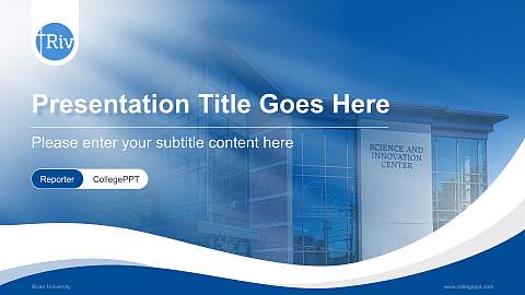 Rivier University Lecture Sharing and Networking Event PPT Template