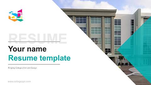 Ringling College of Art and Design Resume PPT Template