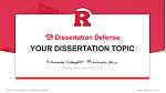 Rutgers University-Camden학위 논문 방어PPT 템플릿
