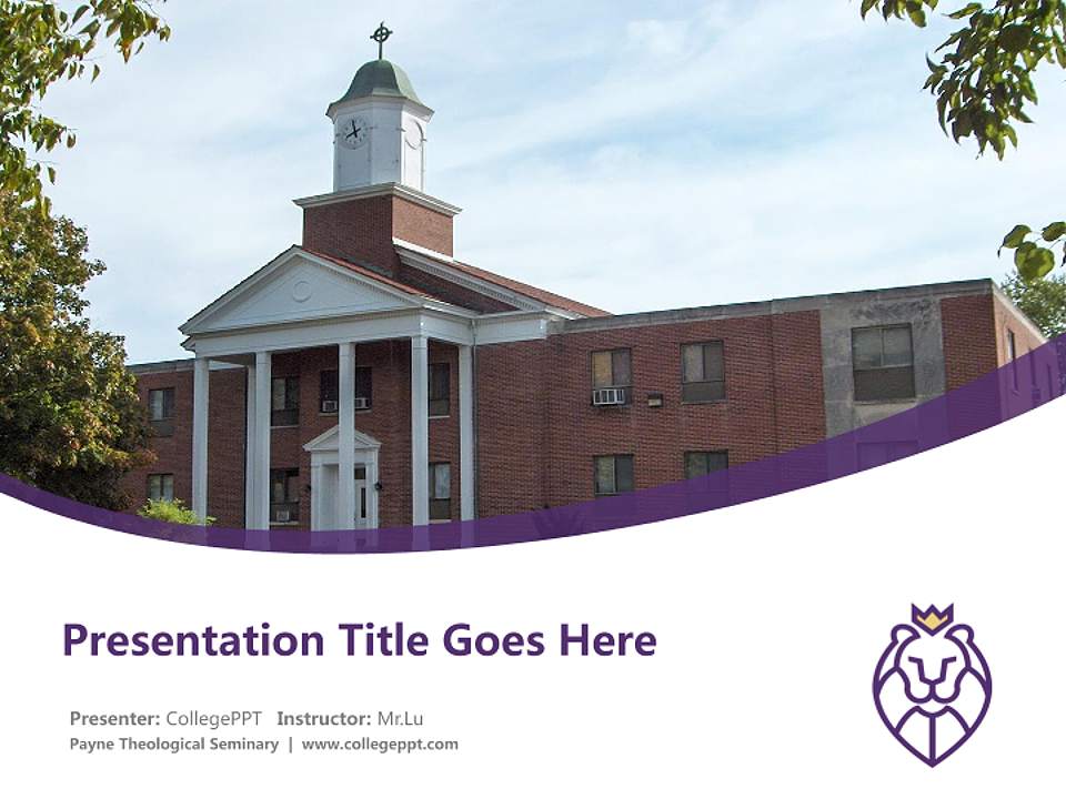 Payne Theological Seminary Course/Courseware Creation PPT Template4:3 ratio PPT effect preview image5