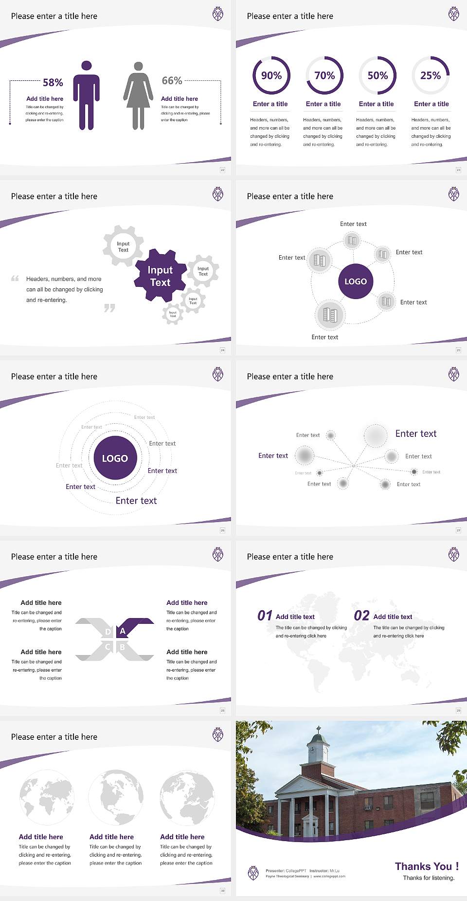 Payne Theological Seminary Course/Courseware Creation PPT Template4:3 ratio PPT effect preview image4