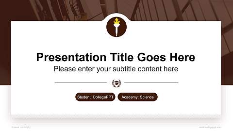 Rowan University National Scholarship Defense PPT Template