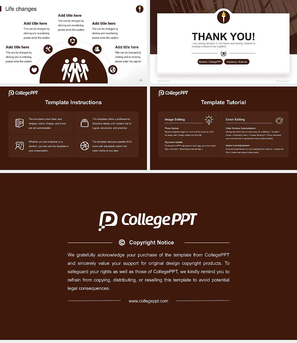 Rowan University National Scholarship Defense PPT Template16:9 ratio PPT effect preview image4