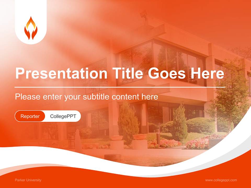 Parker University Lecture Sharing and Networking Event PPT Template4:3 ratio PPT effect preview image4