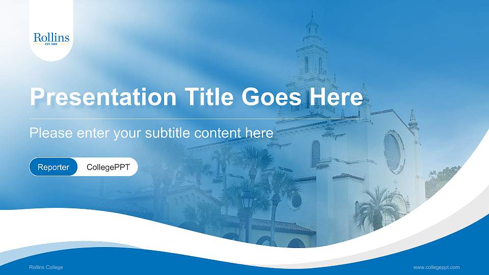 Rollins College Lecture Sharing and Networking Event PPT Template16:9 ratio PPT effect preview image