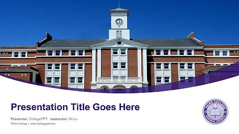 Paine College Course/Courseware Creation PPT Template