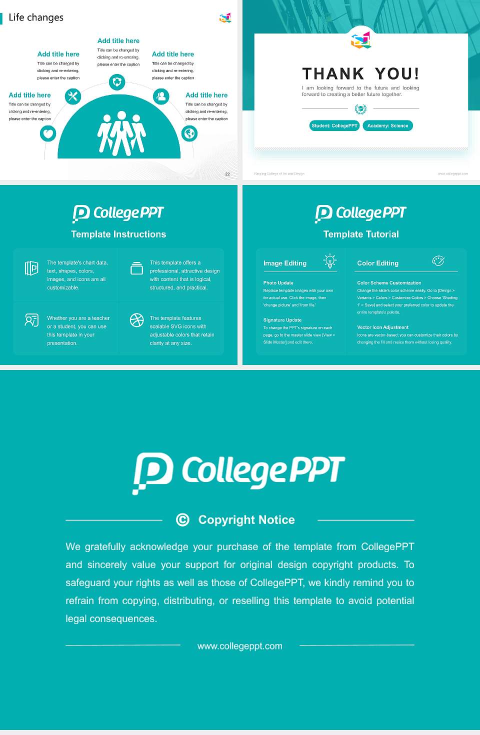 Ringling College of Art and Design National Scholarship Defense PPT Template4:3 ratio PPT effect preview image4