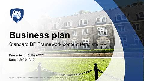 Pennsylvania State University-Penn State Abington Competition/Entrepreneurship Contest PPT Template