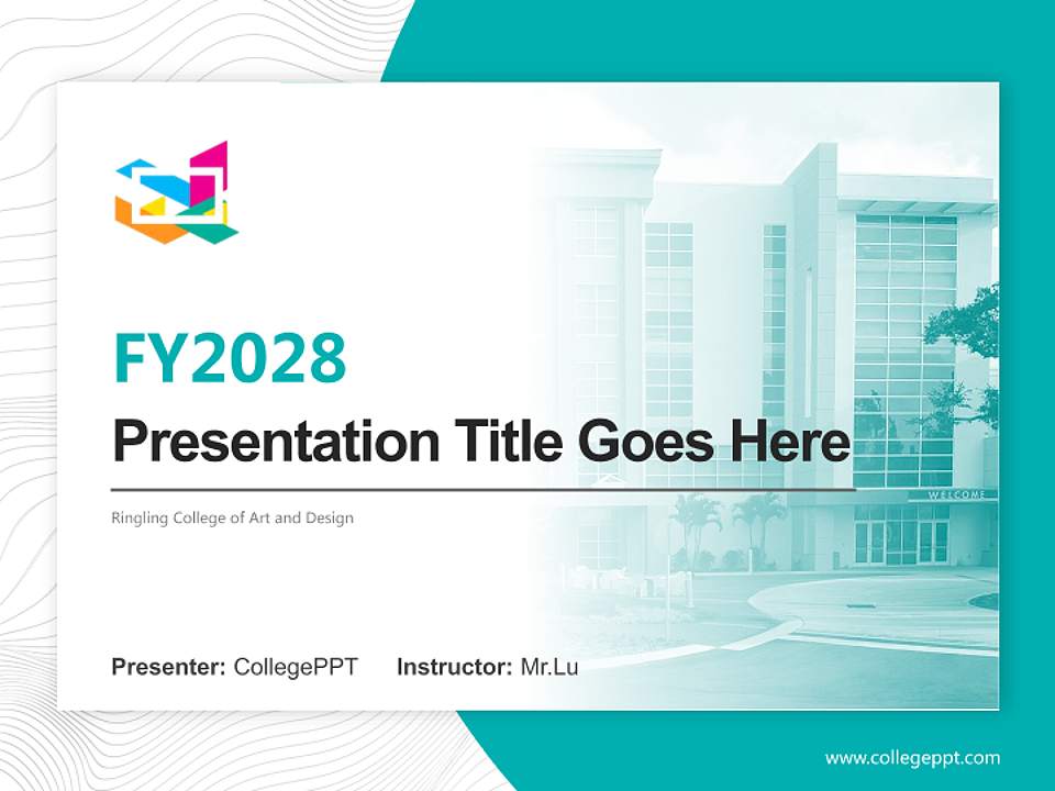 Ringling College of Art and Design Academic Presentation/Research Findings Report PPT Template4:3 ratio PPT effect preview image5