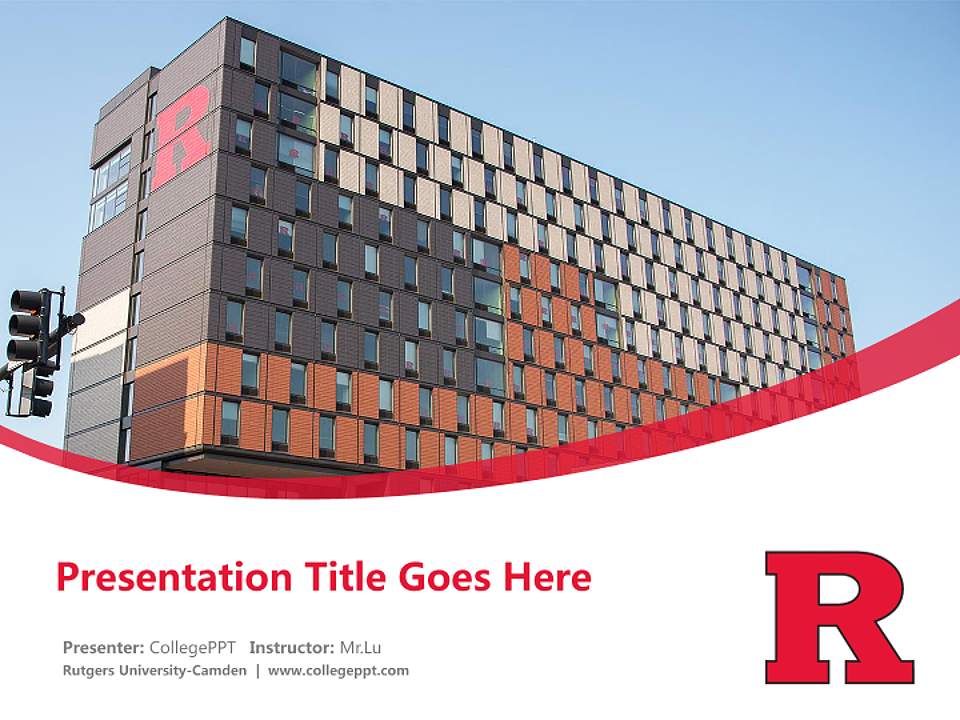 Rutgers University-Camden Course/Courseware Creation PPT Template4:3 ratio PPT effect preview image5