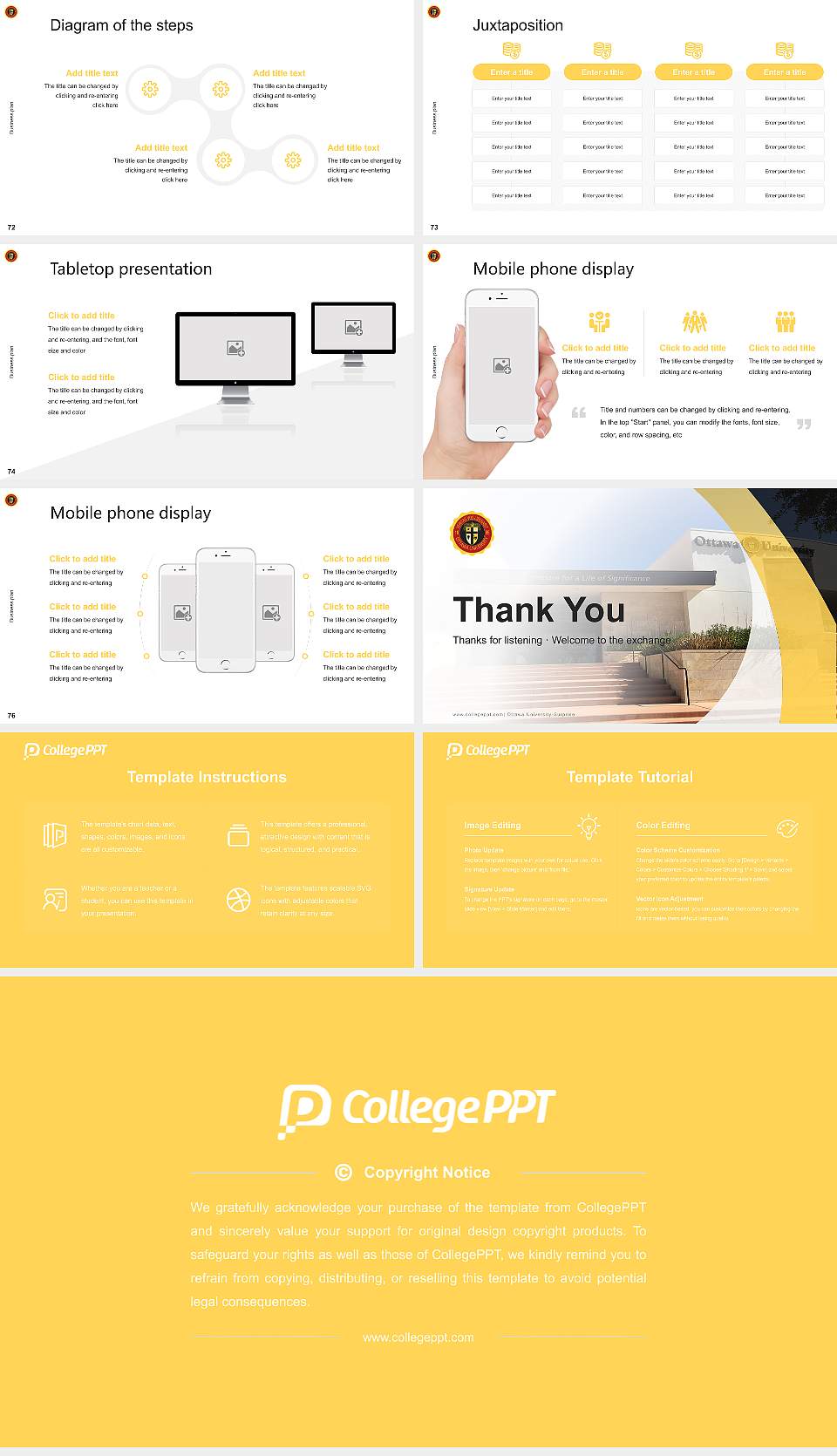 Ottawa University-Surprise Competition/Entrepreneurship Contest PPT Template16:9 ratio PPT effect preview image9