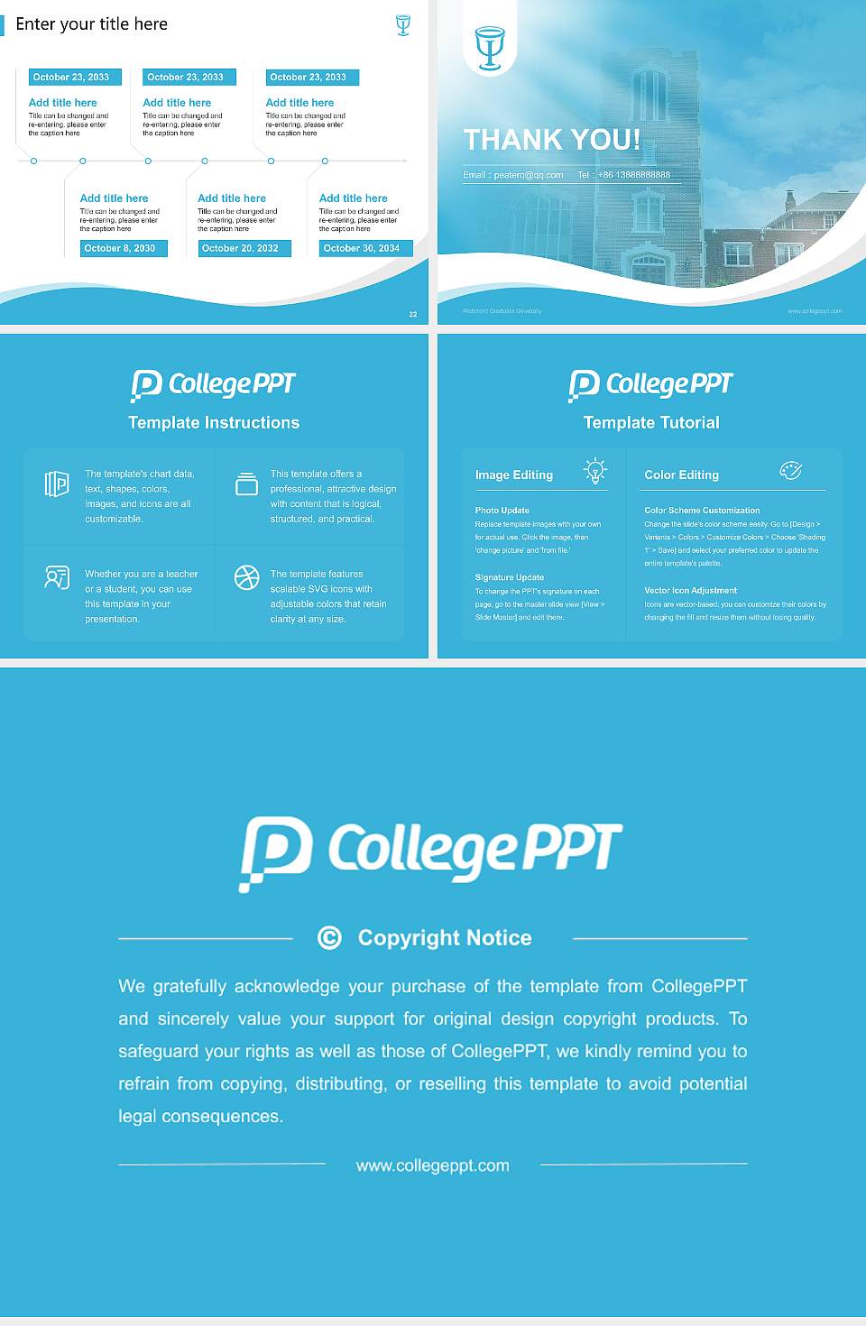 Richmont Graduate University Lecture Sharing and Networking Event PPT Template4:3 ratio PPT effect preview image4