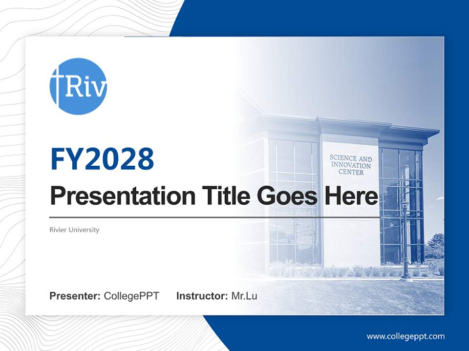 Rivier University Academic Presentation/Research Findings Report PPT Template4:3 ratio PPT effect preview image5